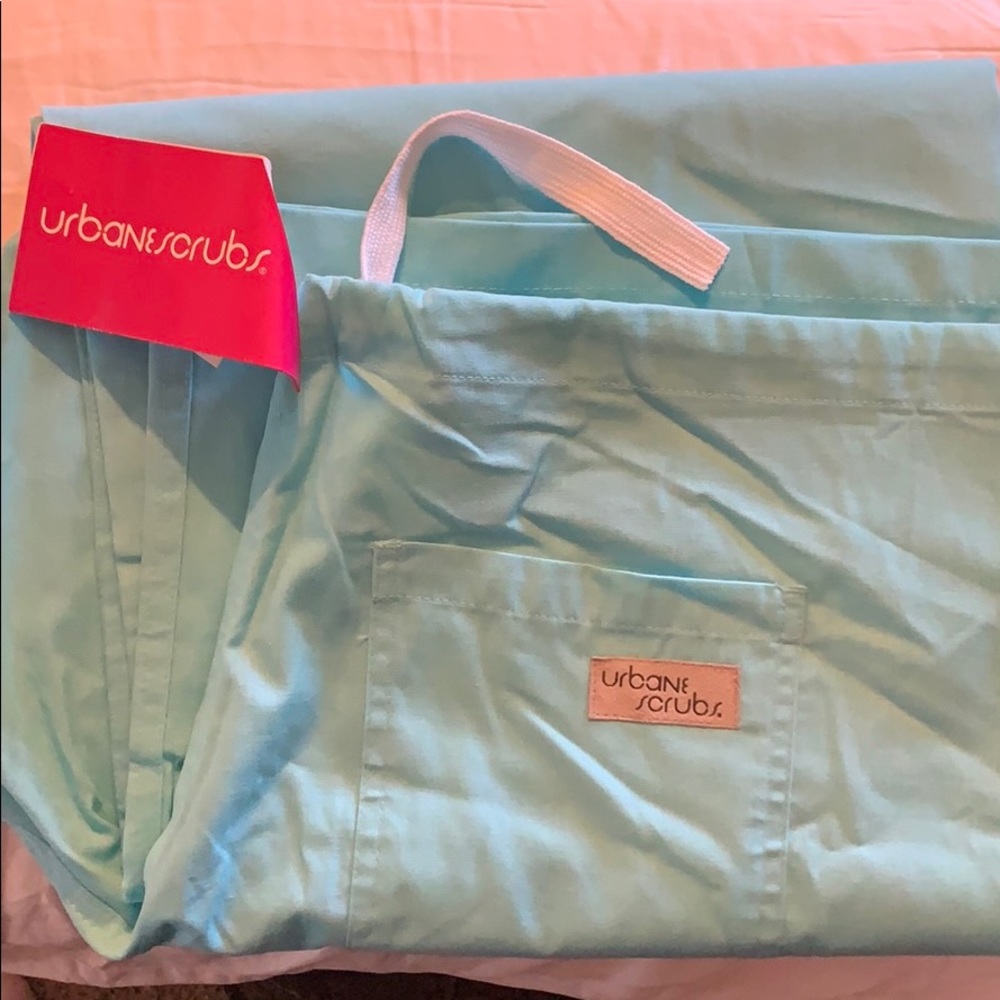 Urbane Aqua Breeze scrub pants.
